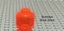 LEGO Trans Orange Alien Minifig Head