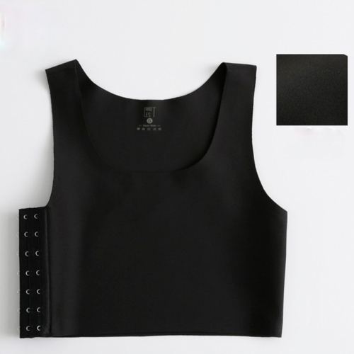 Women Ladies Seamless Vest Tops Lesbian Tomboy Chest Binders Slim Fit Sportswear - Picture 9 of 13