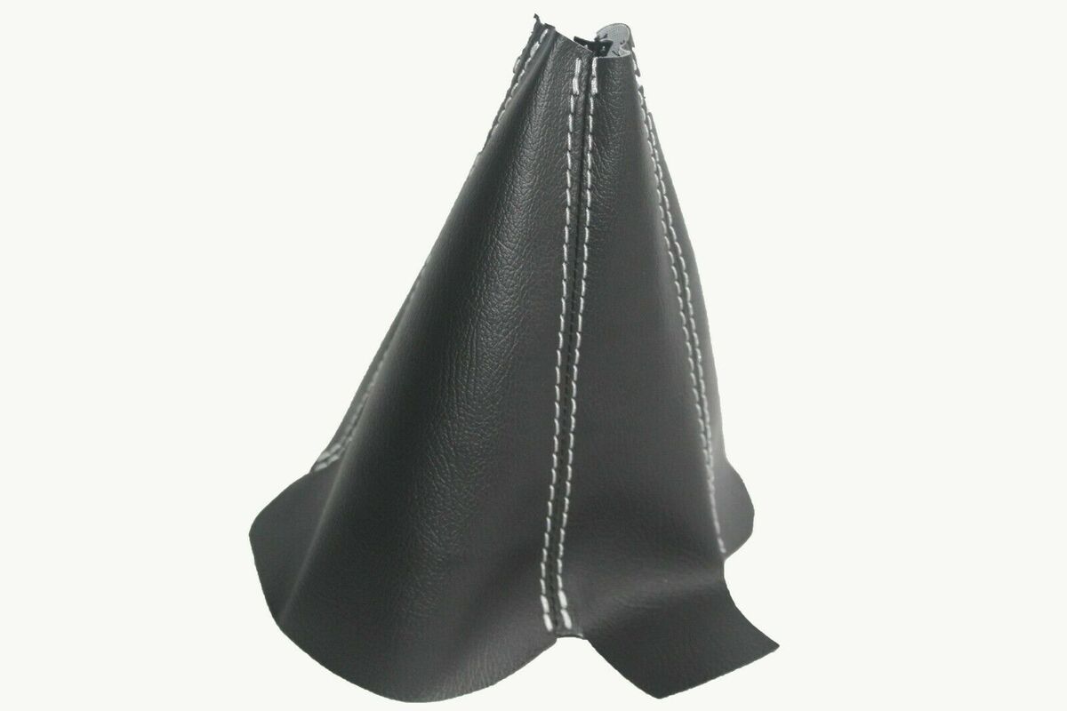Leather w/White Stitching Emergency Brake Boot Fits 90-96