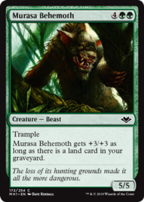 Murasa Behemoth Light Play, English Magic the Gathering MTG Modern Horizons