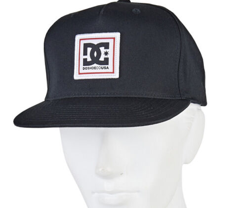 DC Shoes VC Black Square Logo Snappy Trucker Hat - Mens