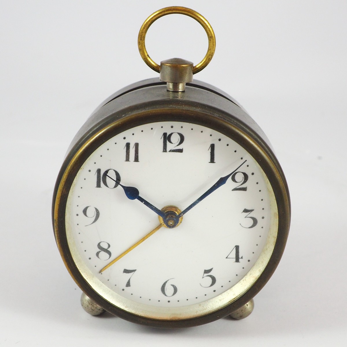 Antike Tischuhr Reiseuhr mit Wecker Alter: Ende JHD