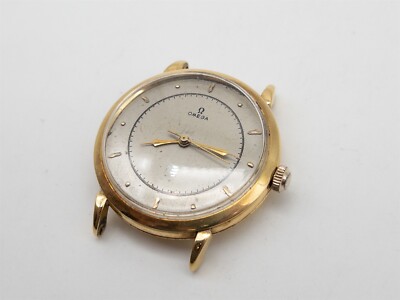 Vintage $6000 36mm 18k Yellow Gold BUMPER AUTOMATIC OMEGA Mens Watch RARE 