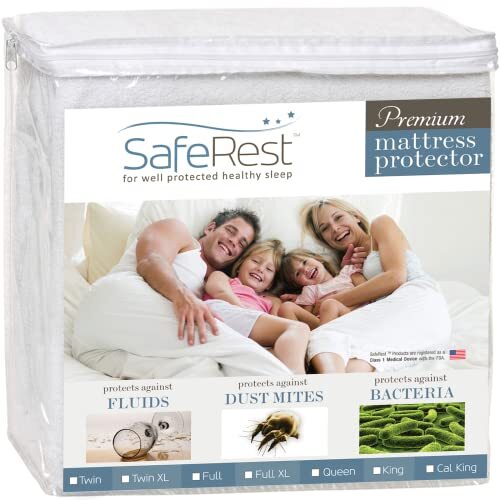Mattress Protector Cotton, Waterproof Mattress Cover Protectors, Queen 60