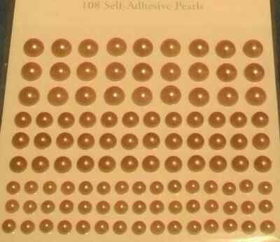 Gold Perle Stickerbogen Selbstklebend Ideal Karte Basteln Hobby Projekte 108 Set