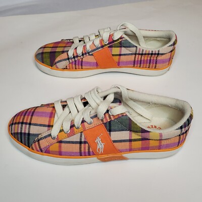 Polo Ralph Lauren Plaid Multicolor Sneakers Madras 
