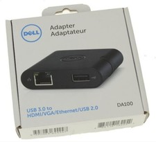 Dell DA100 USB 3.0 to HDMI VGA Ethernet USB 2...