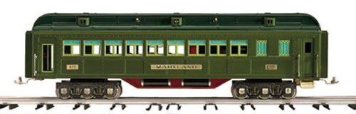 Coche de pasajeros MTH 11-40012 Lionel calibre estándar 2 tonos verde solarium "Maryland" nuevo en caja | Zustand: New