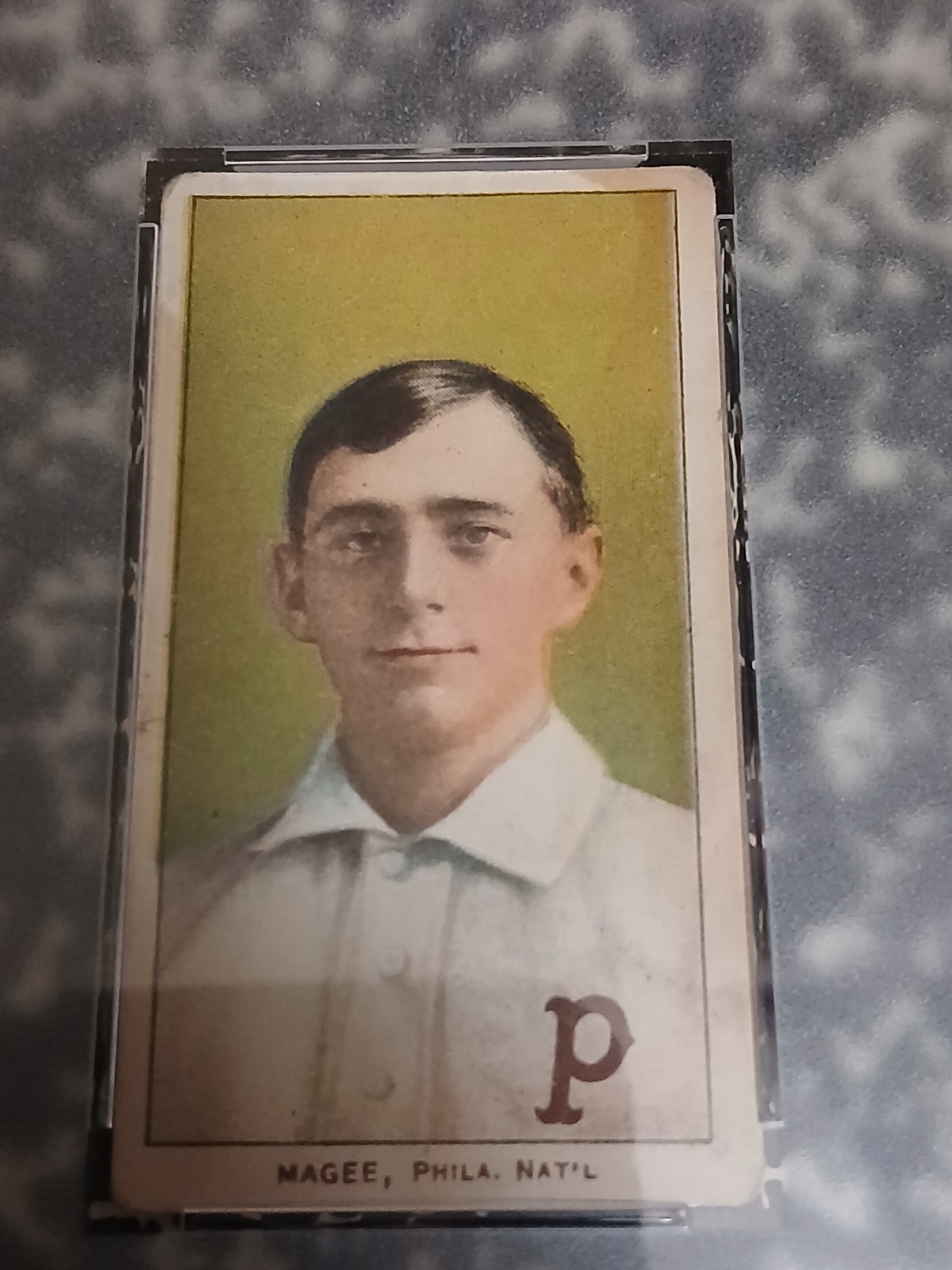 Sherry Magee T-206 1909-11 Sweet Caporal TOBACCO Card PSA 2(MK) VERY Rare INVEST view 2