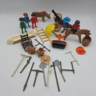 Vintage Playmobil Geobra Mixed Lot 1974 Horses Cowboys Accessories