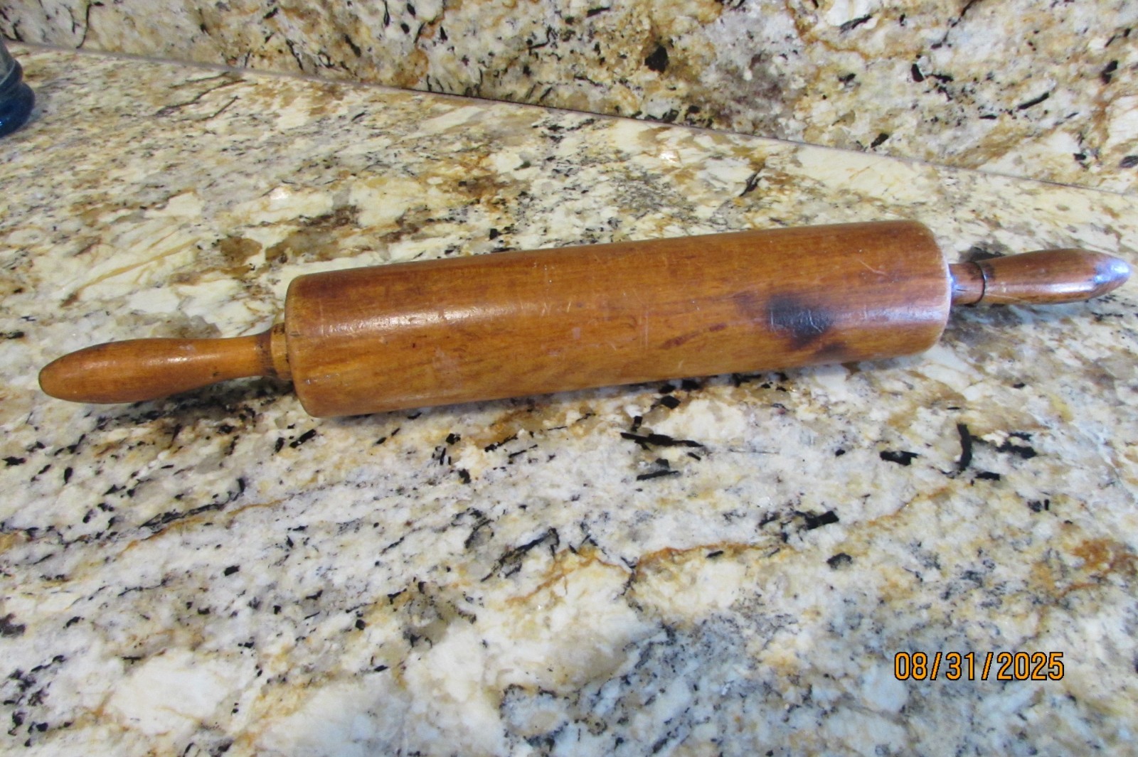 Vintage 18 Inch Wood Rolling Pin Farmhouse