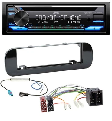 JVC Bluetooth MP3 USB DAB CD Autoradio für Fiat Panda (ab 2012) - glänzend - Bild 1 von 4