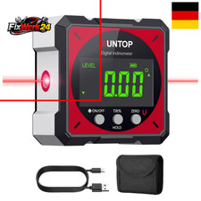Digitaler Winkelmesser Laser Wasserwaage LCD Display Wasserdicht