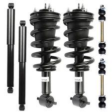 Front Struts Rear Shock Sway Bars 6pcs for Chevy GMC Silverado Sierra 1500 4WD