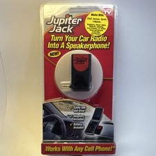 Jupiter Jack Car Radio Speakerphone Adapter, Black, Built-in Microphone