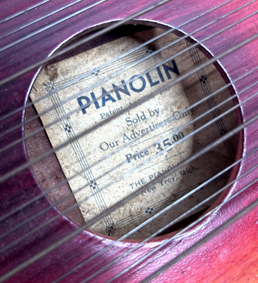 Vintage Marx Pianolin Harp Instrument With Bow Label 1930s USA | eBay