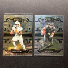 2023 Select Concourse Devon Achane & Zay Flowers Rookie Cards