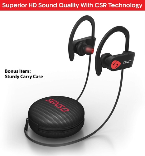 Bluetooth Headphones, Best Wireless Sports Earbuds w/Mic IPX7 Waterproof HD S... - 第 2/8 張圖片