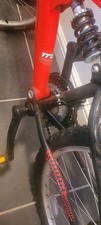 Trax TFS1 Mountain Bike Black and Red Full Suspension 26 Inch Wheels