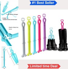 Folding Boot Stands Adjustable Boot Shapers 19.7 Inch Plastic Tall Boot Trees