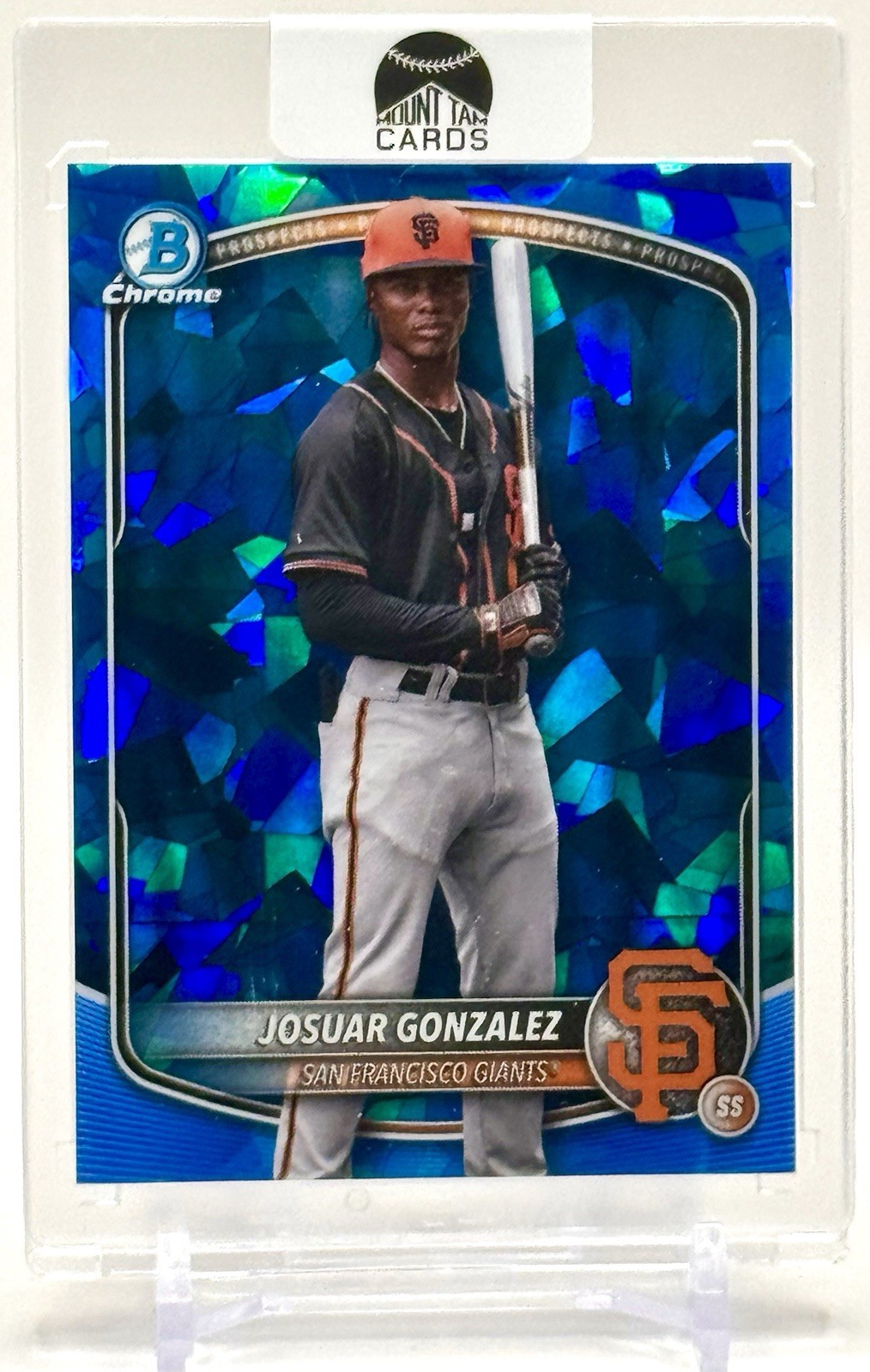 2025 Bowman Chrome Sapphire Josuar Gonzalez Image Variation BCP-153 SF GIANTS