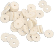 90Pcs 2mm Piano Felt Washers   Washers Piano Felt Balance Rail Punchings Wool...