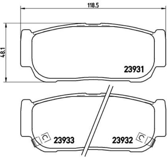 Plaquettes de frein Brembo P 30 057 plaquettes avant auto anti-usure