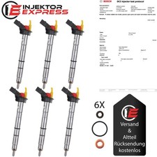 6x 0445115079 Einspritzdüse Injektor Audi A4 A5 A6 VW Touareg 3.0 TDI 0445115037
