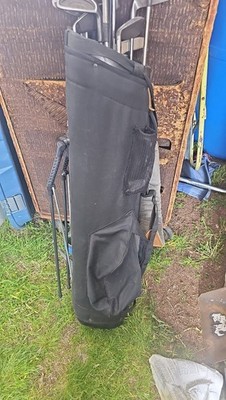 Callaway Chev Org Cart Bag Golf Bag Black EUC Divider Whirlwind Golf Club Logo