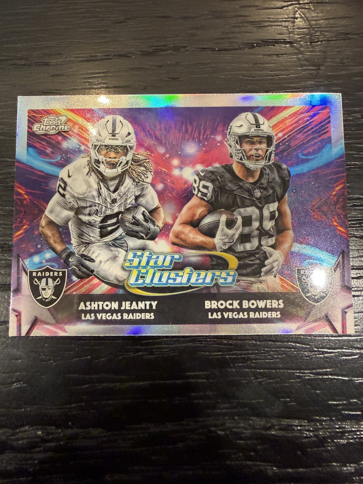 2025 Topps Chrome Cosmic #SC-13 Ashton Jeanty / Brock Bowers Star Clusters