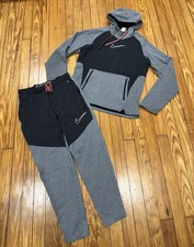 NIKE DRI FIT TRACKSUIT SET HOODIE SWEATPANTS MENS SIZE SMALL