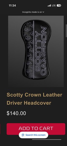 Scotty Cameron Driver Headcover - 2026 British Open Release - Brand New in Bag!