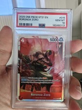 One Piece 2025 ST21 Roronoa Zoro ST21-015 Foil Super Rare English PSA 10