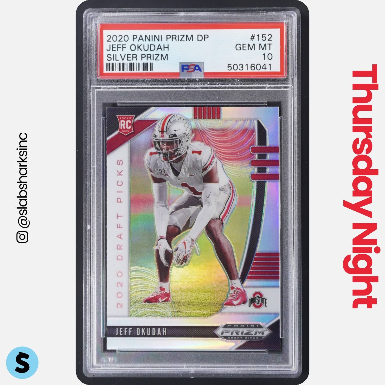 Jeff Okudah Panini Prizm Draft Picks #152 Silver