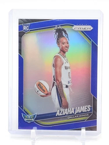 AZIAHA JAMES 2025-26 PANINI PRIZM WNBA ROOKIE VARIATION BLUE /199 WINGS Q3704