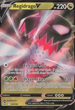 Regidrago V 135/195 Holo V Rare Silver Tempest Pokemon Near Mint