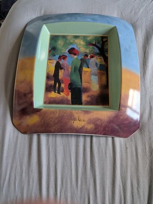 GOEBEL ARTIS ORBIS WANDRELIEF AUGUST MACKE FRAU MIT GRUNER JACKE LIMITIERTE AUFLAGE