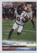 2025 Upper Deck CFL Exclusives 37/100 TJ Lee #58 bj5