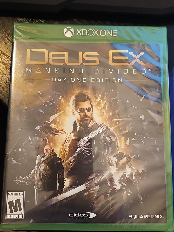 Deus Ex Mankind Divided Day One Edition Xbox One Video Game New Sealed