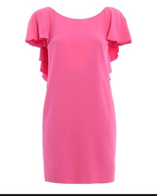 Dondup cocktail mini pink open back dress Made in Italy size 38 ( US 0-2)
