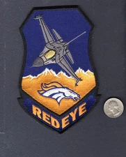120th FS REDEYE Denver Broncos CO ANG USAF F-16 FALCON Squadron Patch