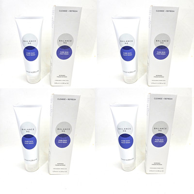 4 Balance Me Pure Skin Face Wash 125ml Moringa Frankincense Blemish Prone Skin