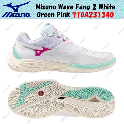 Mizuno Wave Fang 2 Weiß Grün Pink 71GA231340 Herren Gr.