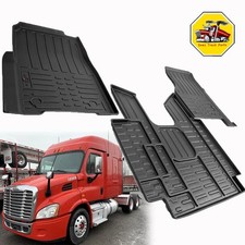 3PCS Heavy Duty Truck Floor Mats For 2008-2020 Freightliner Cascadia 113&125