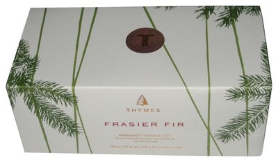 Thymes Frasier Fir Tannen-Nadeln Duftkerzen Geschenkset Box Set