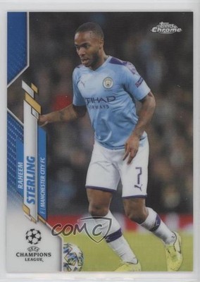 2019 Topps Chrome UEFA Champions League Blue Refractor /150 Raheem Sterling 0e3u