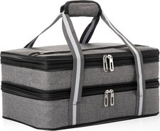 Stack Store Plus More Insulated Casserole 16" x 11" x 6", Gray