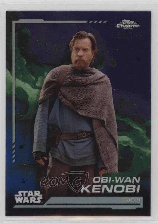 2024 Topps Chrome Star Wars Kamino Aqua Refractor /199 Obi-Wan Kenobi #67 0g14