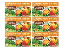 Celestial Seasonings Country Peach Passion Herbal Tea - Pack of 6