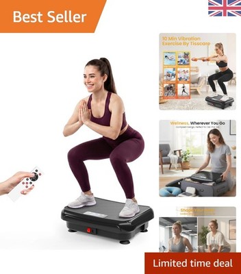 Home Fitness Vibrationsplatte - einstellbare Geschwindigkeiten, Fernbedienung | 400lbs